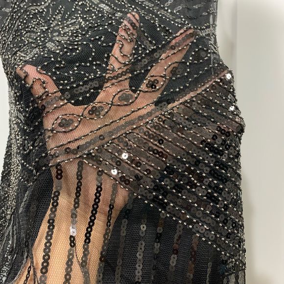 Vintage Style "Great Gatsby" Sequined Fringed Flapper. Great for Halloween - Picture 16 of 16